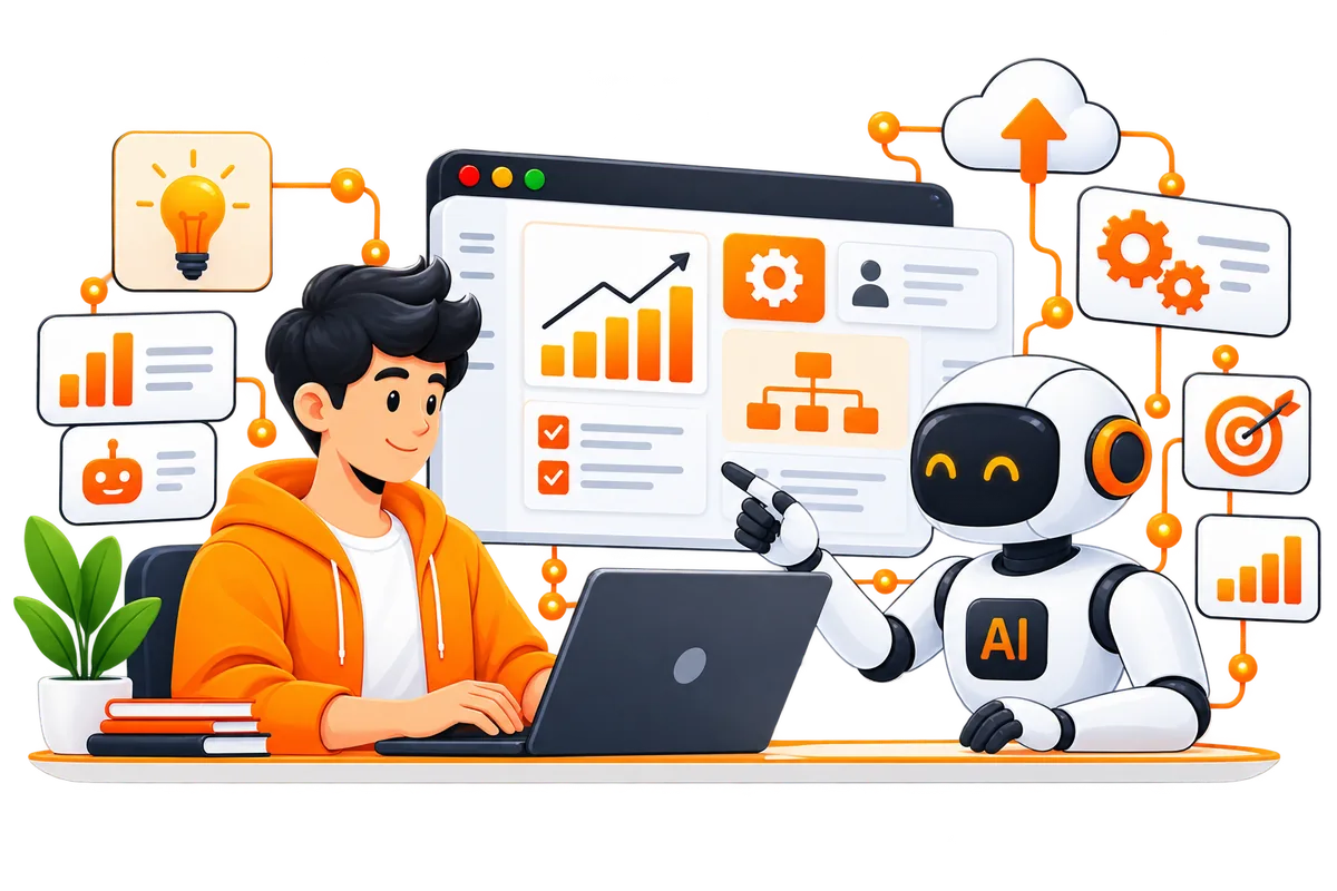 AI and business automation visual